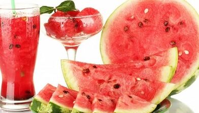 The essence of the watermelon diet to lose weight